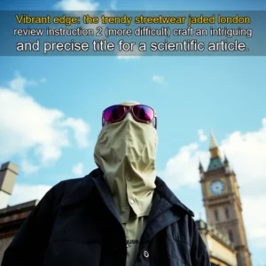 Read more about the article Vibrant edge: the trendy streetwear jaded london review


 instruction 2 (more difficult)

craft an intriguing and precise title for a scientific article.