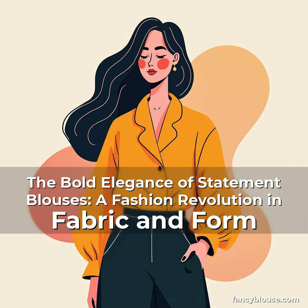 Read more about the article The Bold Elegance of Statement Blouses: A Fashion Revolution in Fabric and Form