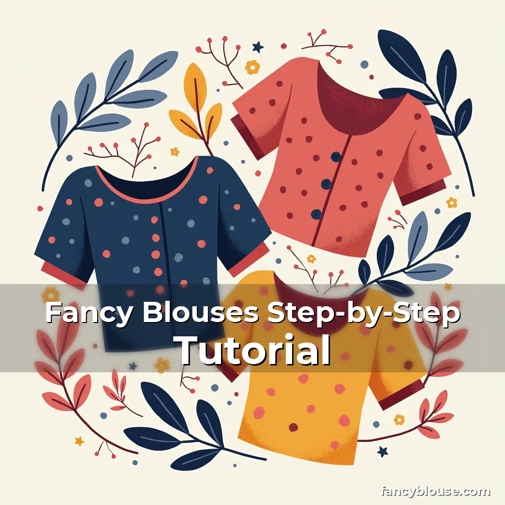 Artistic representation for Fancy Blouses Step-by-Step Tutorial