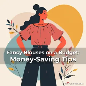 Artistic representation for Fancy Blouses on a Budget: Money-Saving Tips