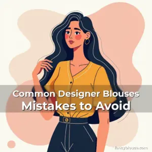 Artistic representation for Common Designer Blouses Mistakes to Avoid