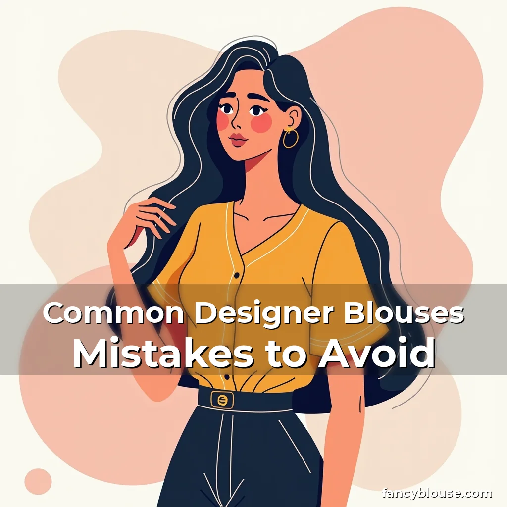 Artistic representation for Common Designer Blouses Mistakes to Avoid