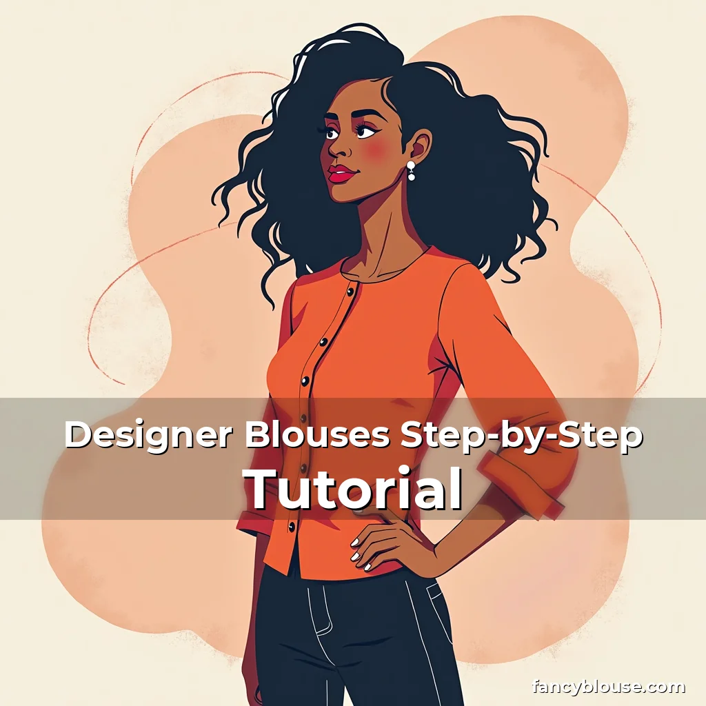 Artistic representation for Designer Blouses Step-by-Step Tutorial
