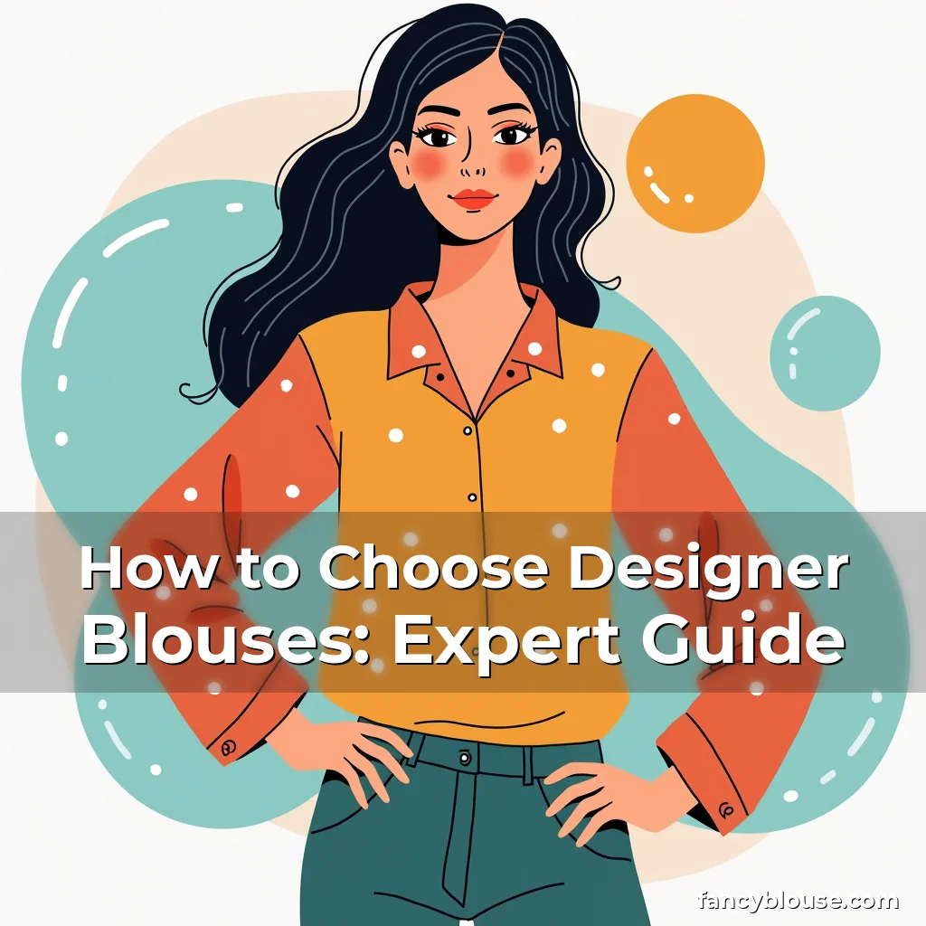 Artistic representation for How to Choose Designer Blouses: Expert Guide