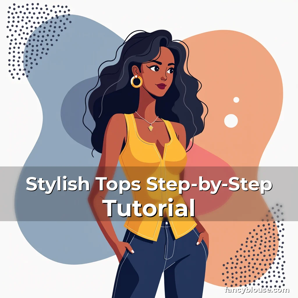 Artistic representation for Stylish Tops Step-by-Step Tutorial