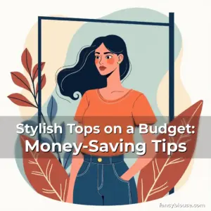 Artistic representation for Stylish Tops on a Budget: Money-Saving Tips
