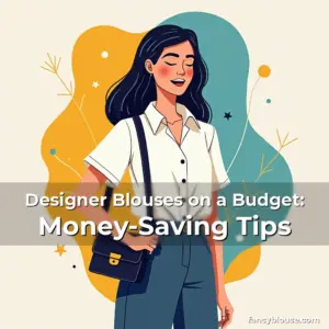 Artistic representation for Designer Blouses on a Budget: Money-Saving Tips