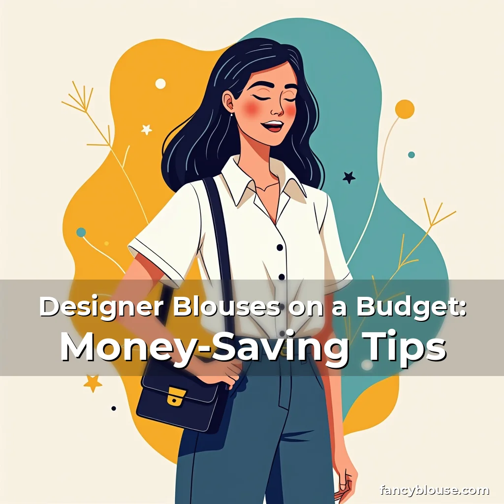 Artistic representation for Designer Blouses on a Budget: Money-Saving Tips